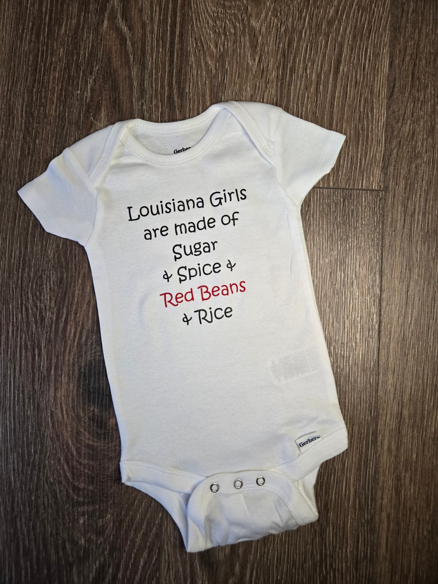 Louisiana Girls Baby Bodysuit