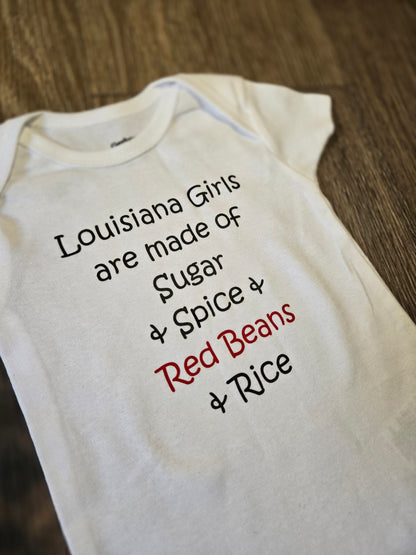 Louisiana Girls Baby Bodysuit