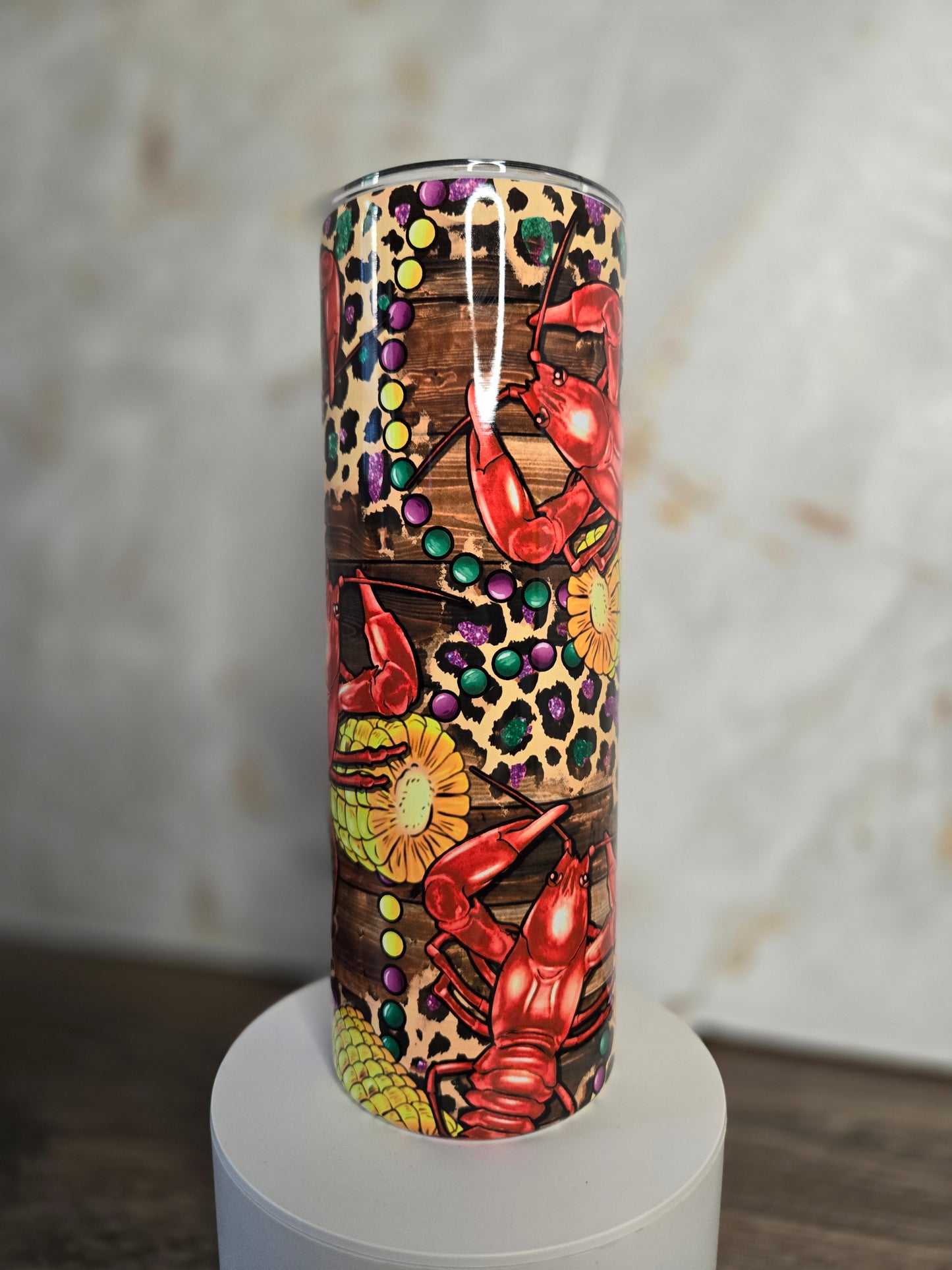 Mardi Gras Crawfish Boil Tumbler