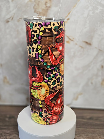 Mardi Gras Crawfish Boil Tumbler